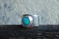 OPALe – srebrny pierścionek z opalem szlachetnym